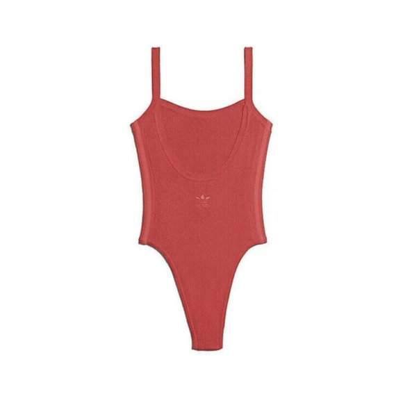 Adidas Originals Women's Real Coral Tank Bodysuit PLUS SIZES GV3990 - Picture 3 of 3